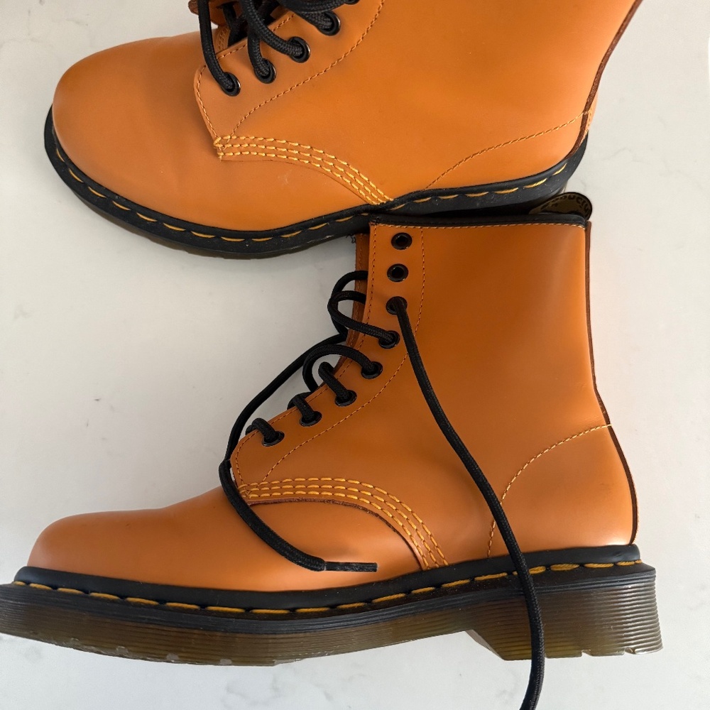 Pumpkin Orange Dr.Marten boots